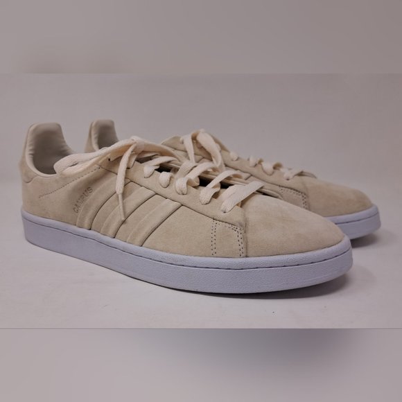 adidas Other - adidas Men's Campus Stitch and Turn Sneakers Shoes Chalk White Low Cut Suede 11